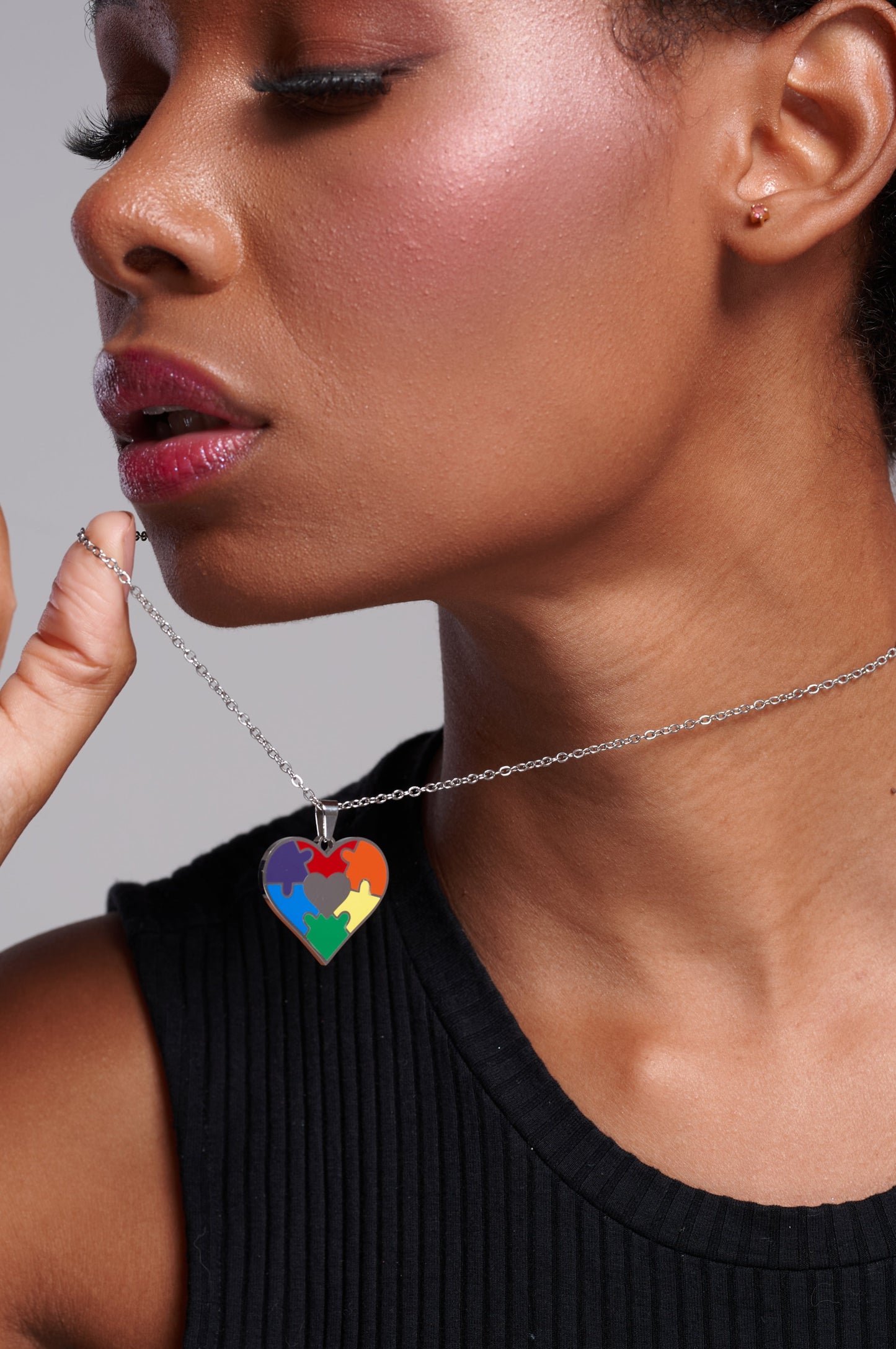 Colar Heart Autism