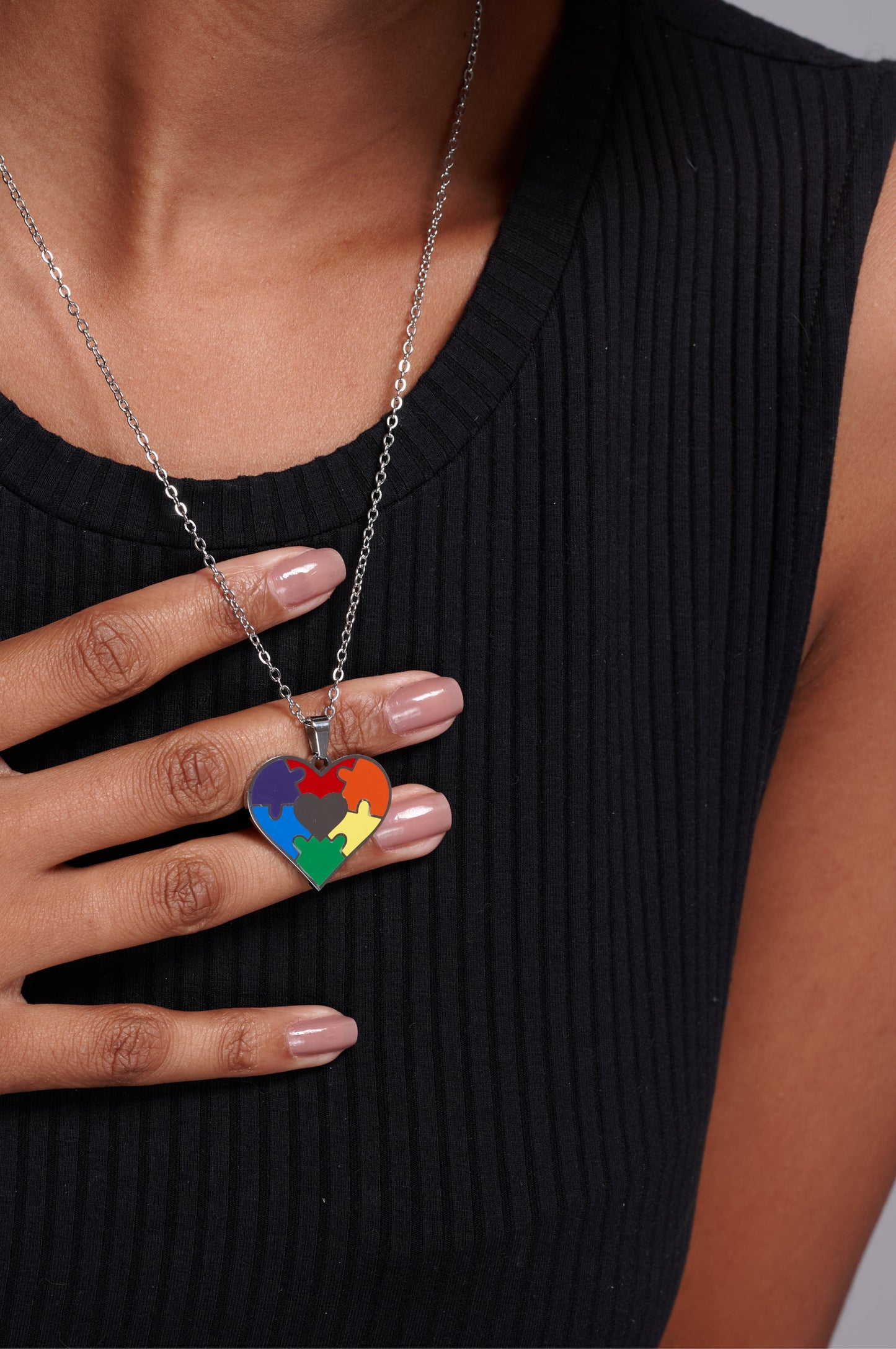 Colar Heart Autism