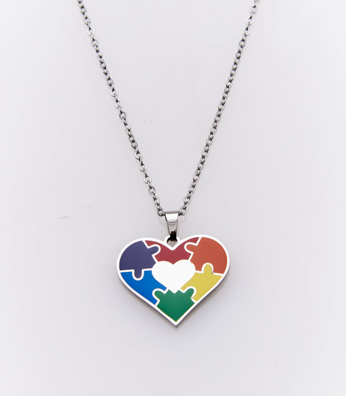 Colar Heart Autism